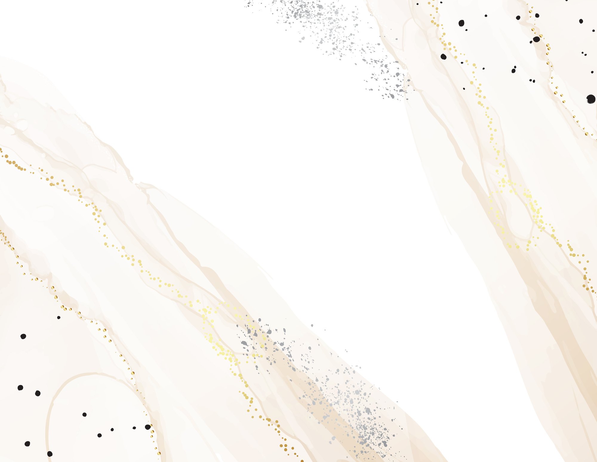 Beige Background with Silver and Gold Splash